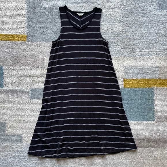 UNTIL 6/20! Madewell Highpoint Tank Dress Stripe - Picture 1 of 10